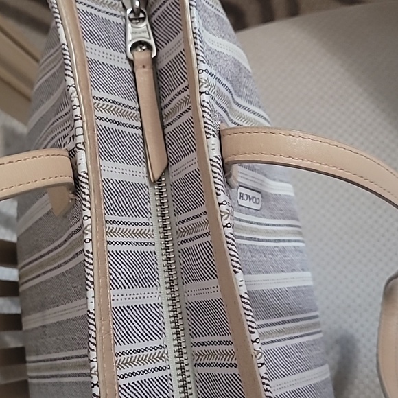 Coach Legacy Weekend Ticking Zippered Tote Bag - Picture 6 of 16